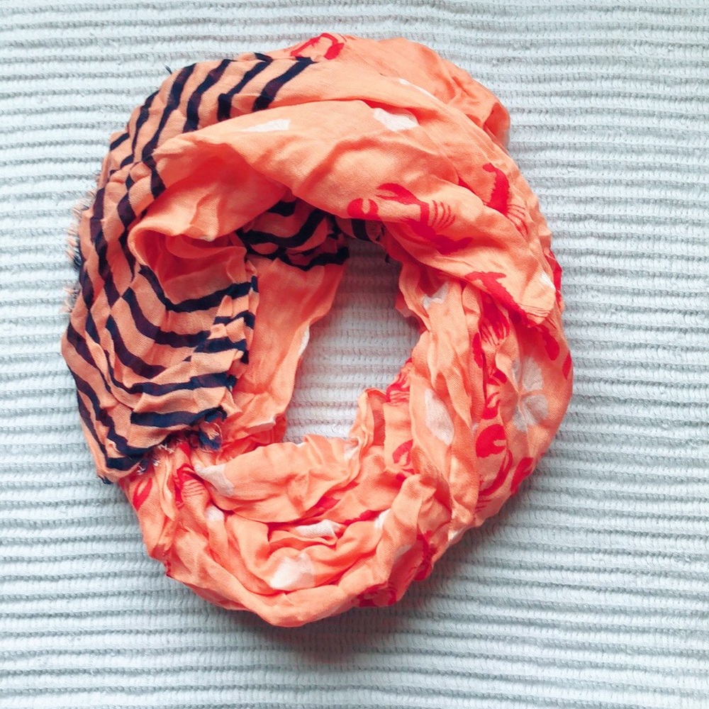 Orange Nautical scarf